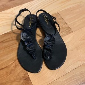 cole haan floral thong sandal